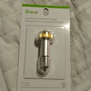 Cricut engraving tip and quick swap housing.